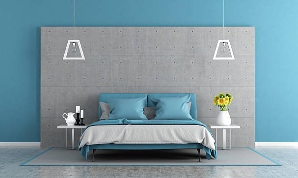 Cat warna biru kamar