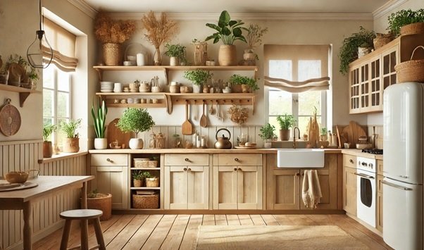 Dapur dengan Warna-Warna Natural dan Netral
