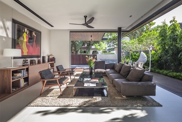 Desain Ruang Tamu di Teras Rumah
