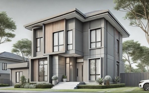 6. Desain Nuansa Abu-Abu Modern