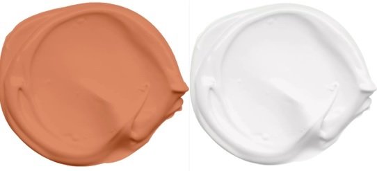 Rose Blush untuk dinding atas dan WP-910 White