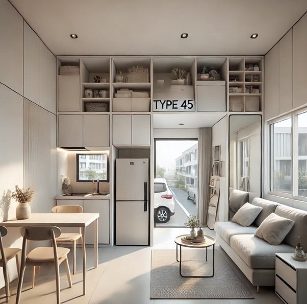 Tips Desain Interior Rumah Tipe 45