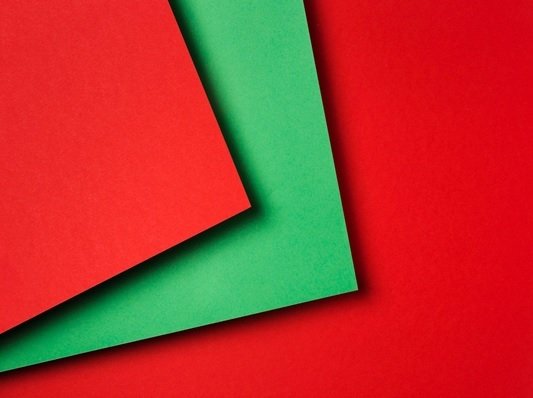 warna natal merah hijau