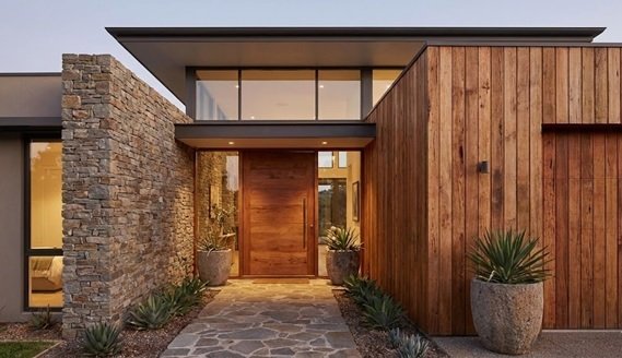 Rumah dengan Beragam Material