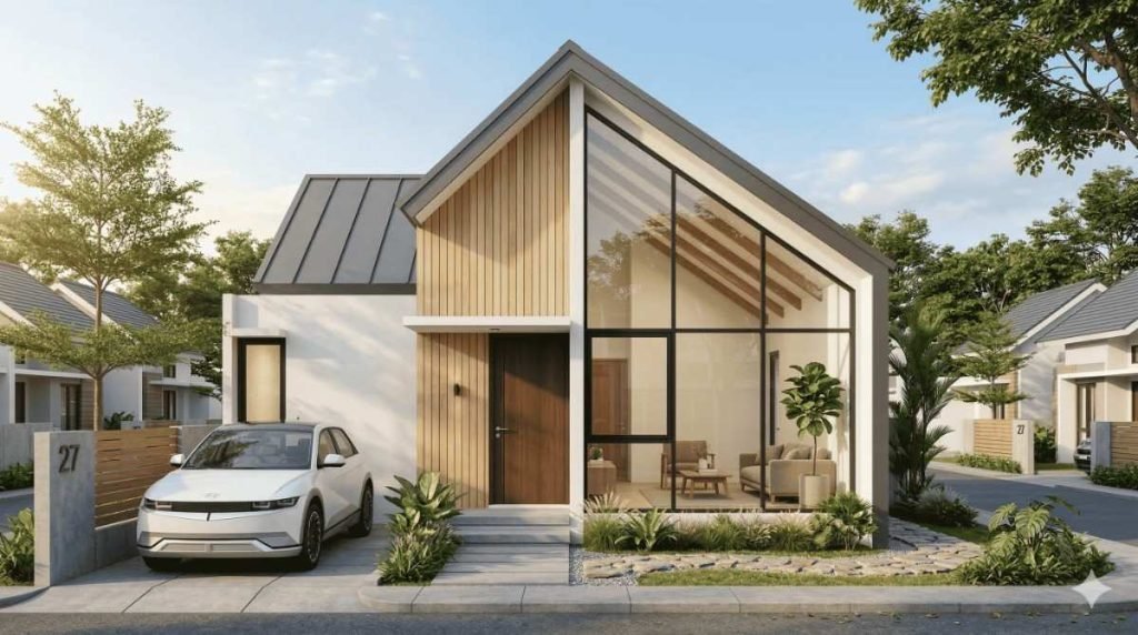 desain rumah minimalis atap pelana