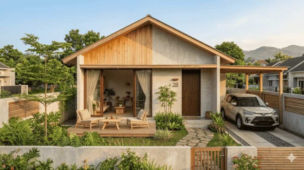 desain rumah minimalis japandi
