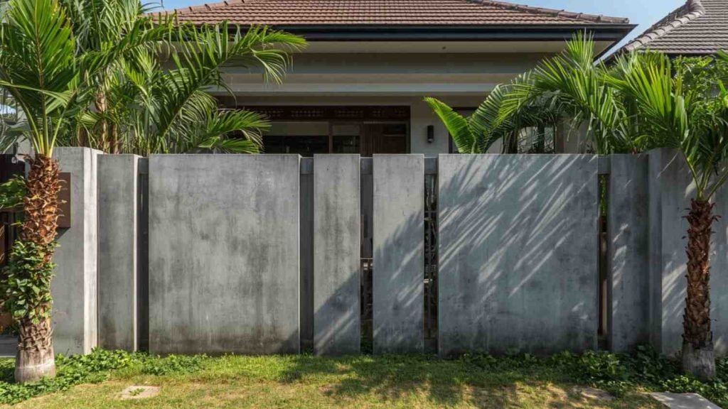 desain tembok full beton