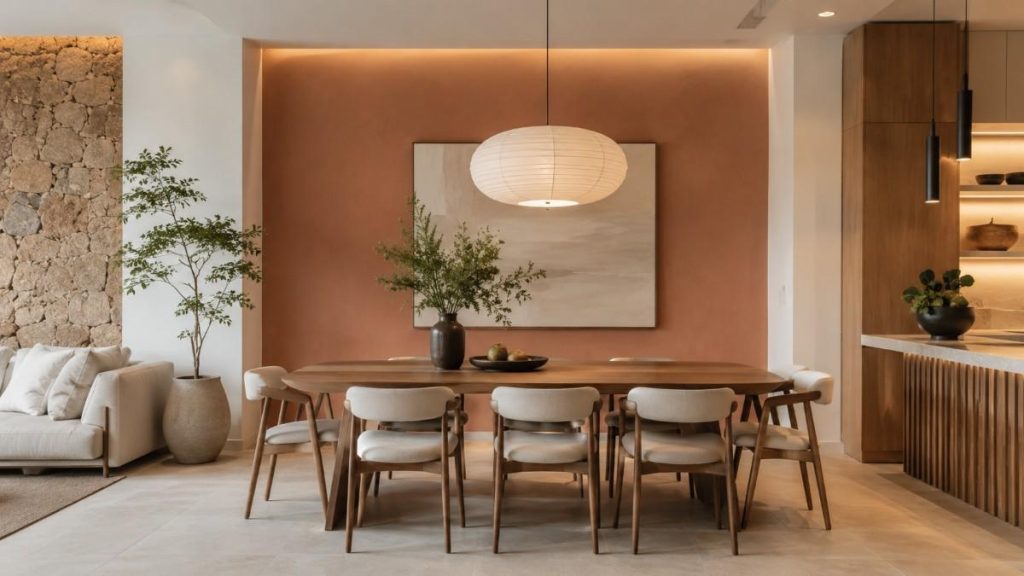 rumah warna terracota lembut