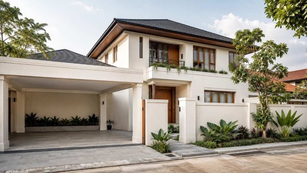 warna fasad rumah bagian luar