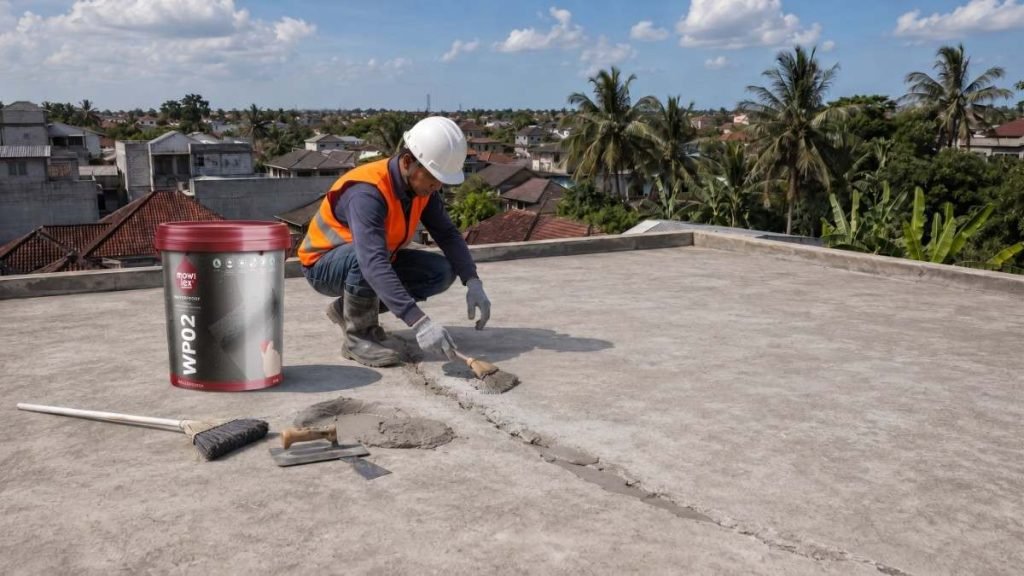 cara waterproofing dak beton