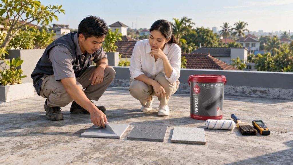 waterproofing untuk tembok lembab